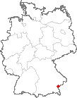 Karte Perach, Kreis Altötting